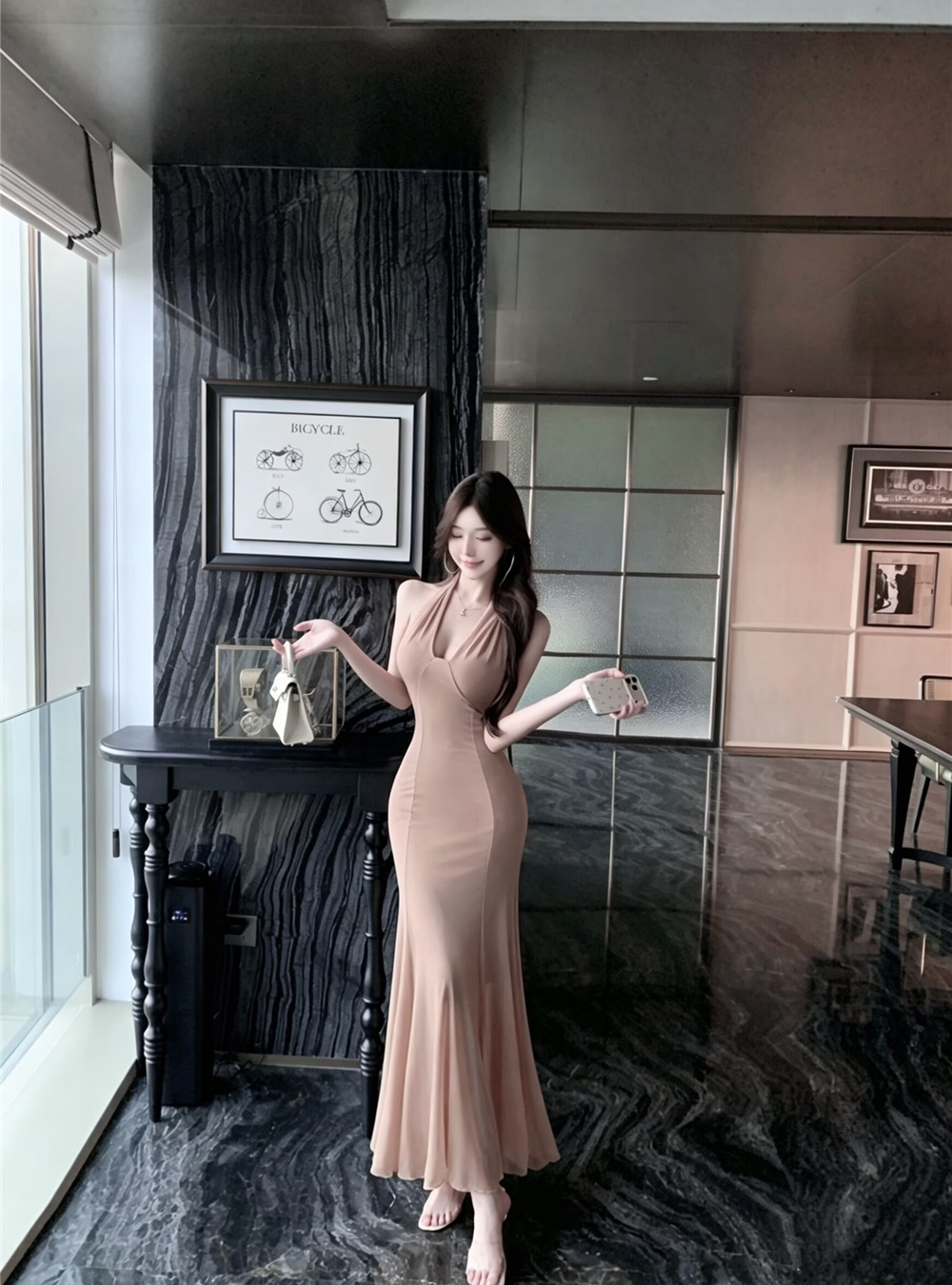 Sexy enticement long dress summer cross dress for women