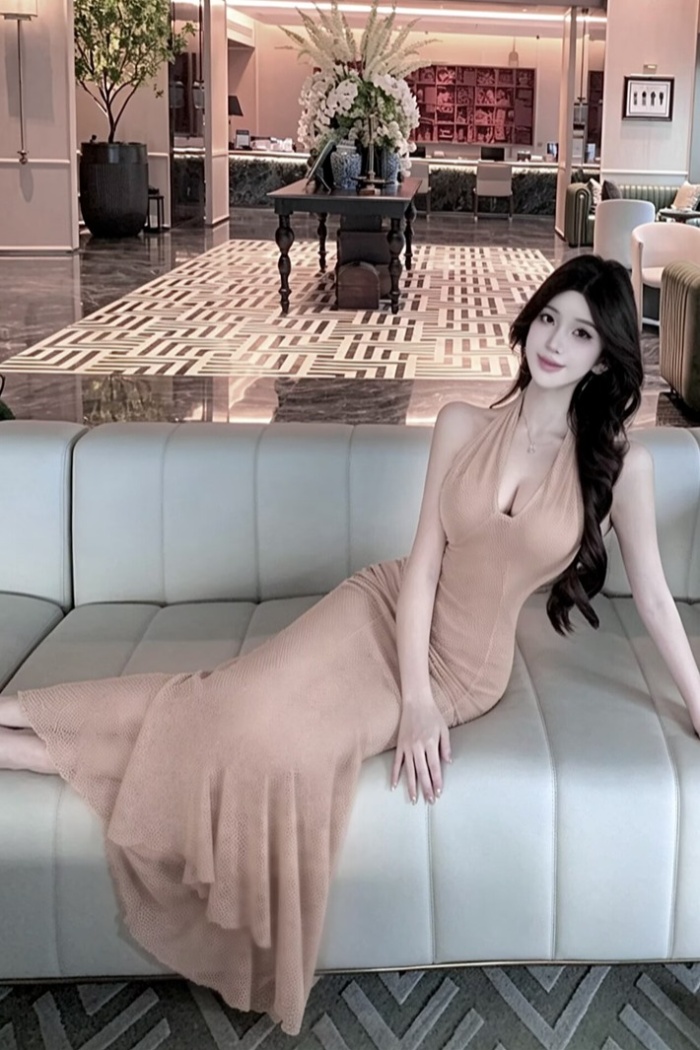 Sexy enticement long dress summer cross dress for women