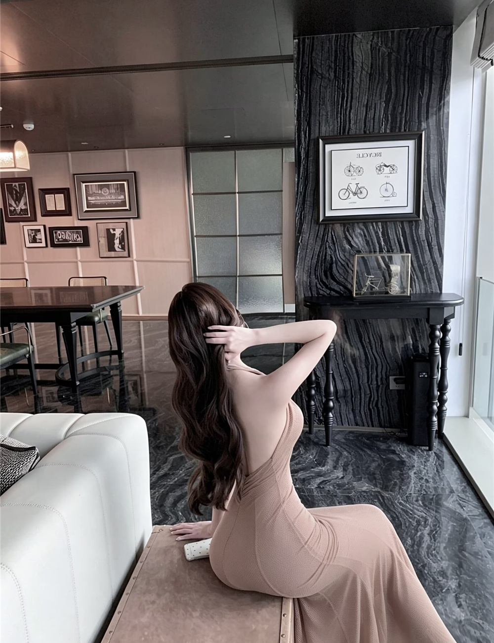 Sexy enticement long dress summer cross dress for women