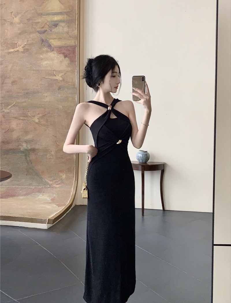 Sling summer dress temperament long dress for women