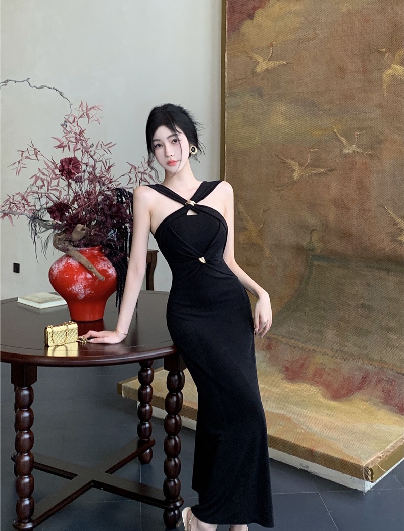 Sling summer dress temperament long dress for women