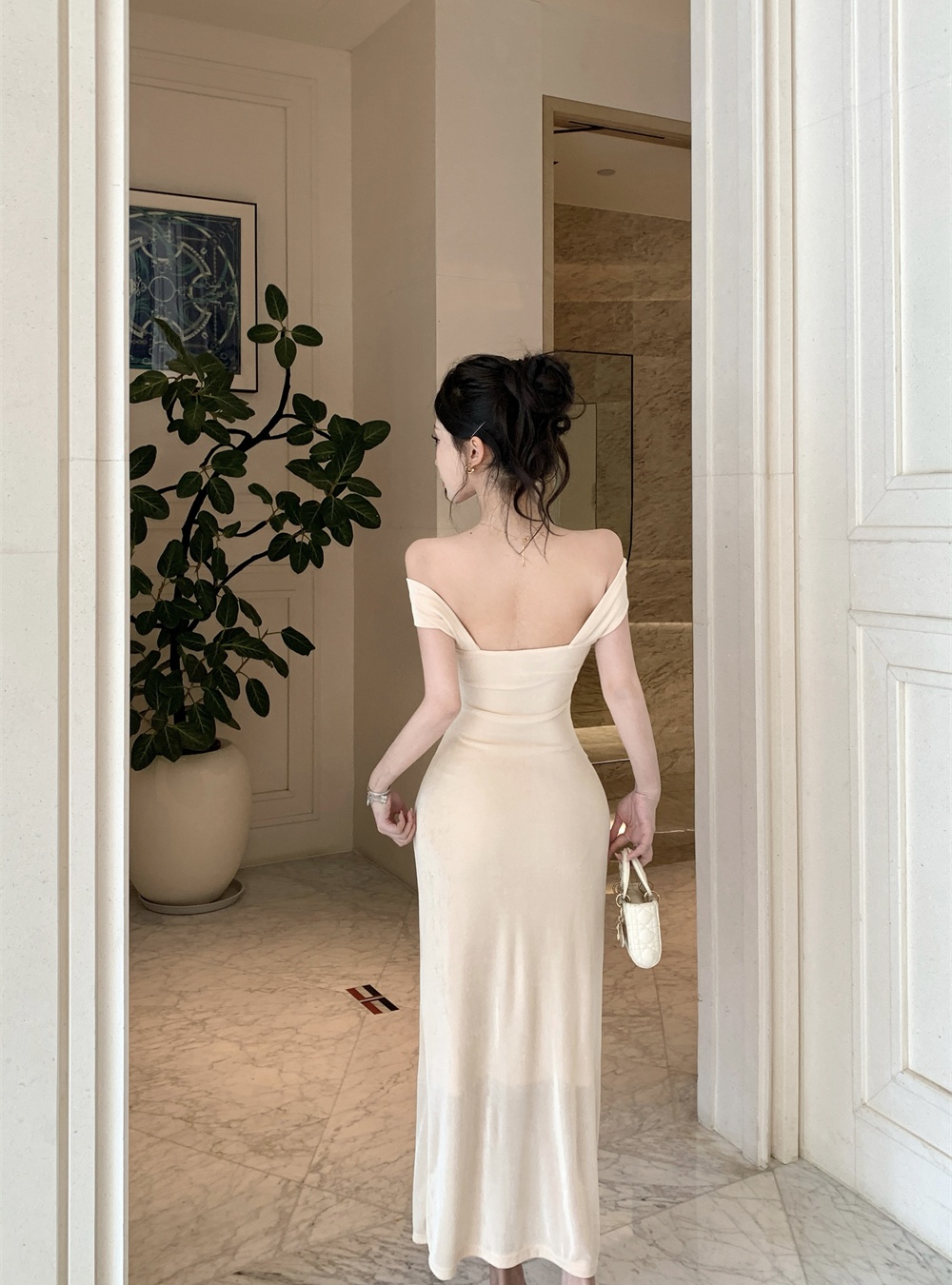 Sling summer dress temperament long dress for women