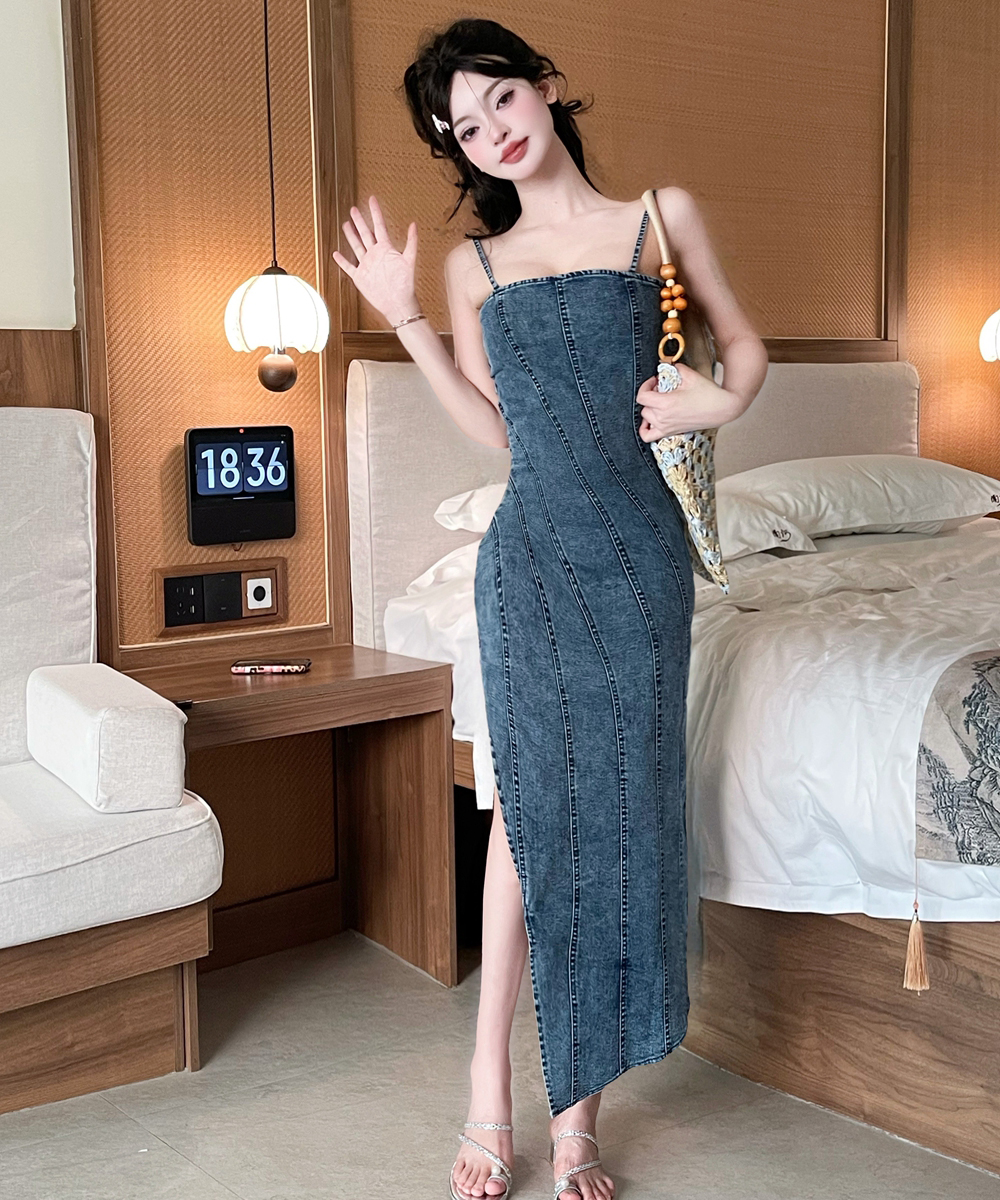 Korean style strap dress summer dress for women