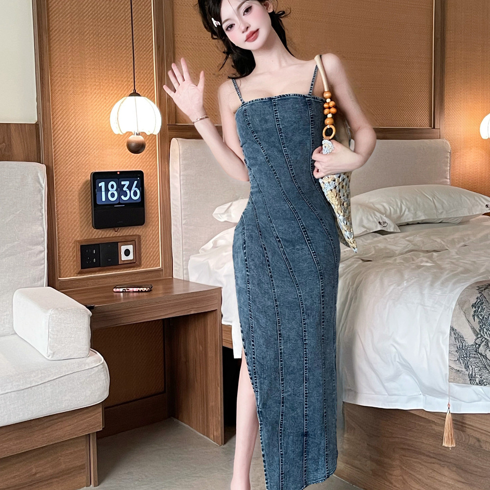 Korean style strap dress summer dress for women