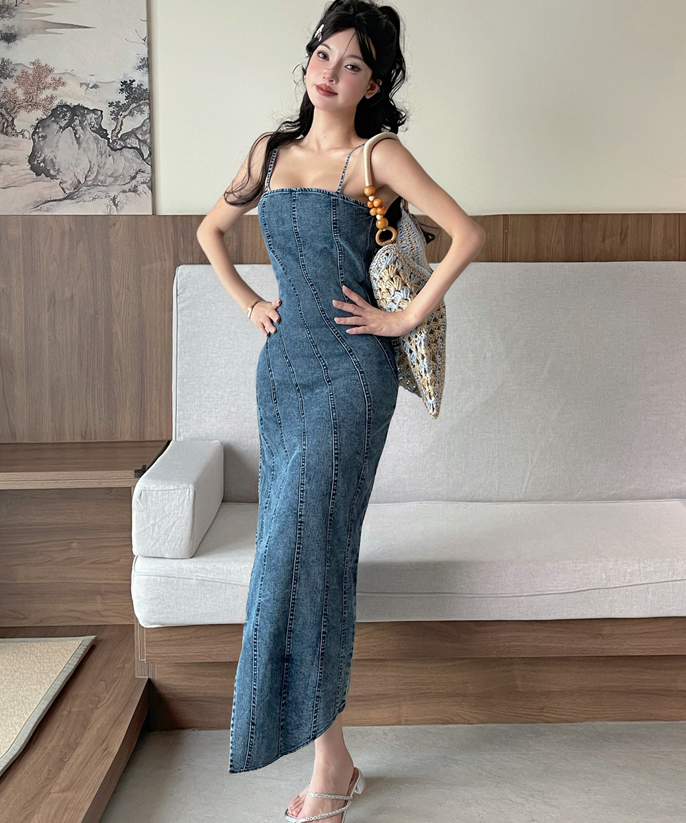 Korean style strap dress summer dress for women