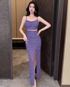 Sexy light luxury evening dress long slim dress