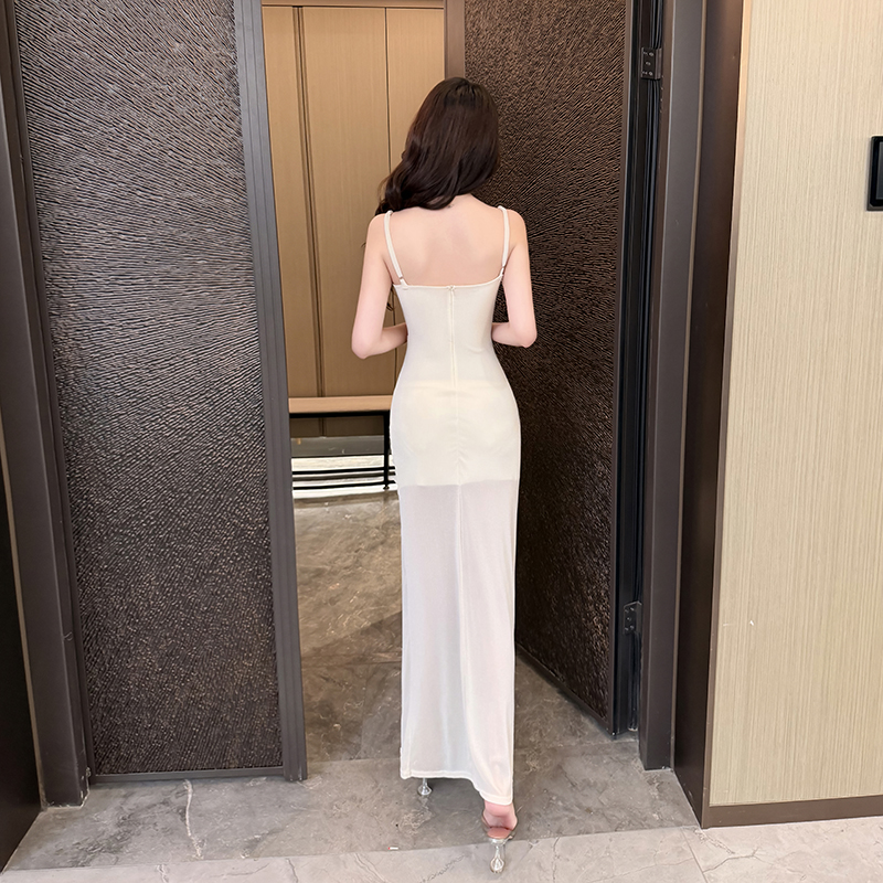 Sexy light luxury evening dress long slim dress