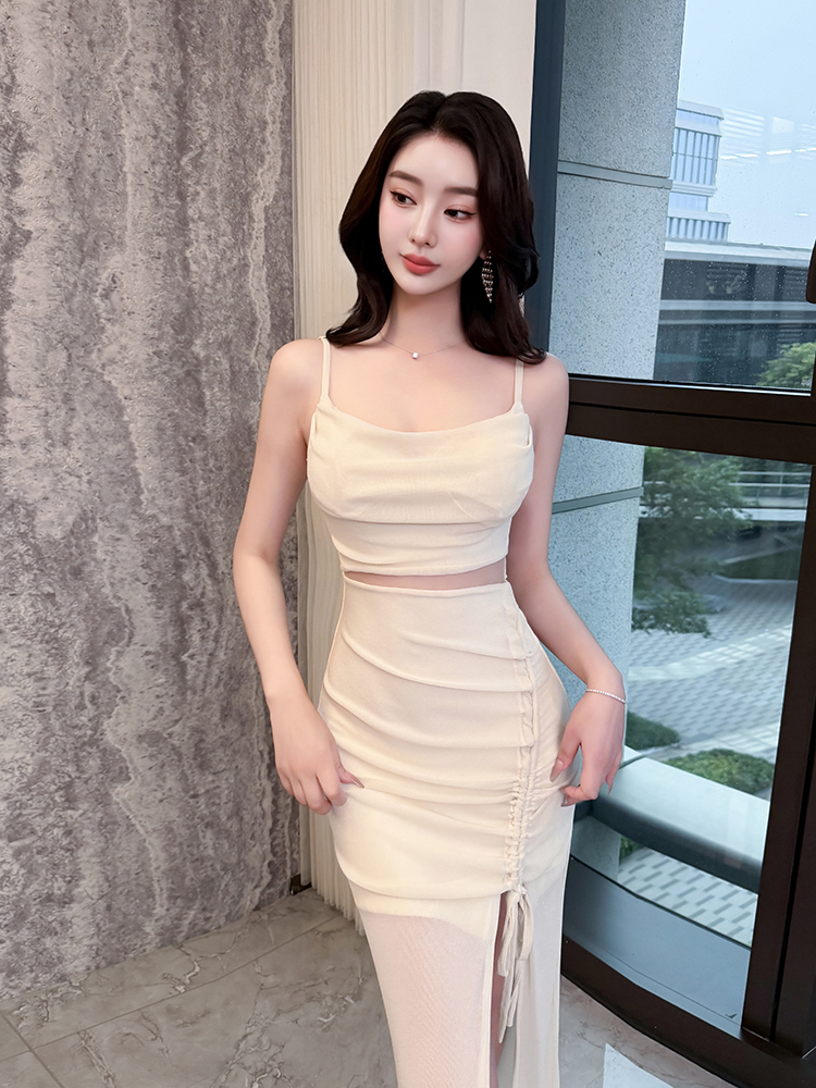 Sexy light luxury evening dress long slim dress