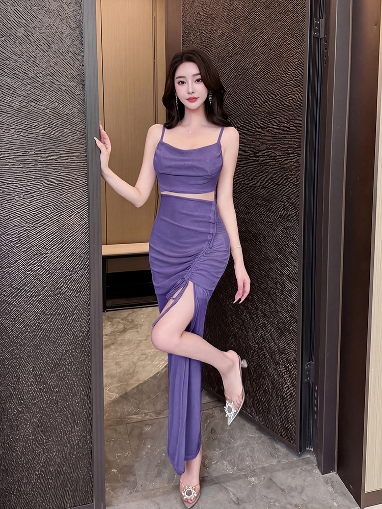 Sexy light luxury evening dress long slim dress