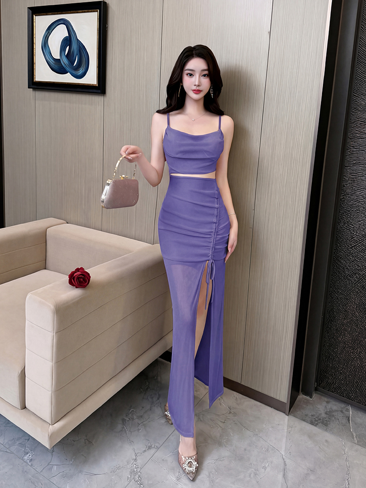 Sexy light luxury evening dress long slim dress