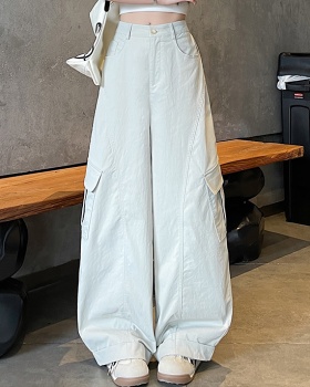 Loose slim pants high waist summer work clothing
