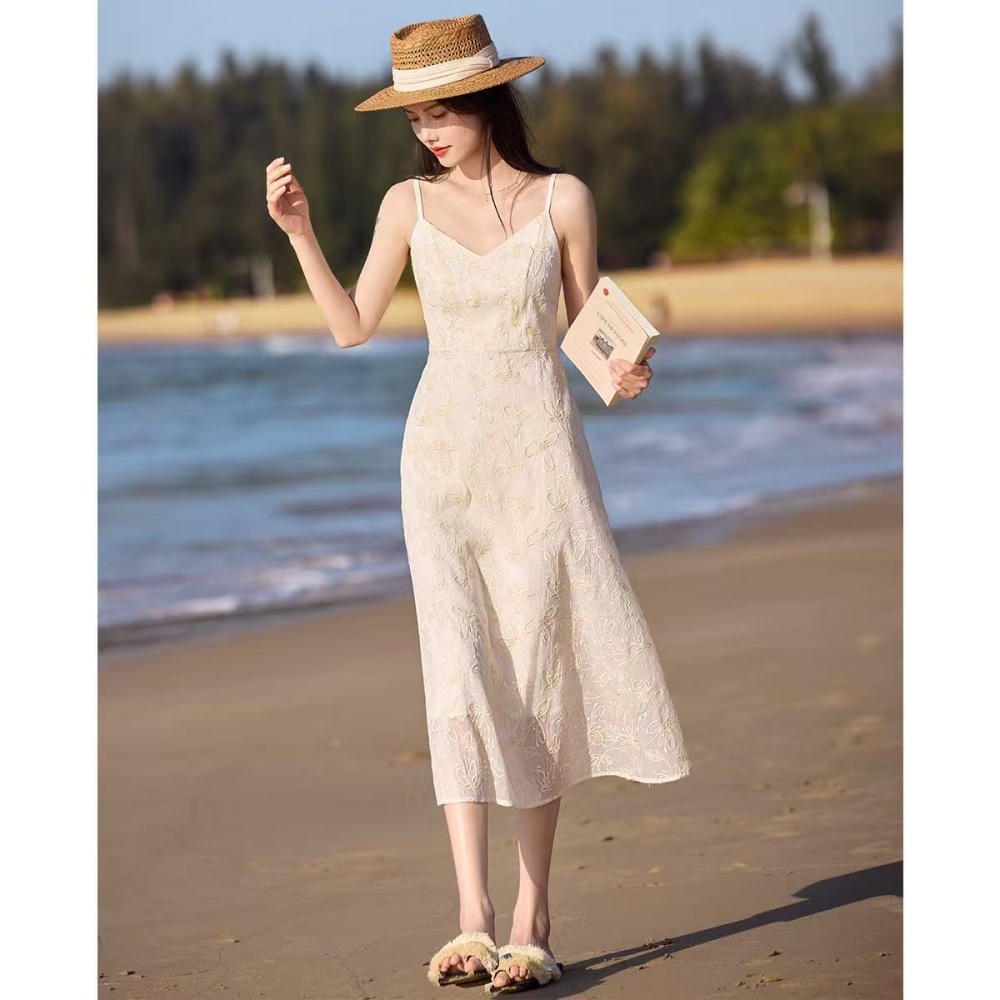 Elegant jacquard fresh round dress