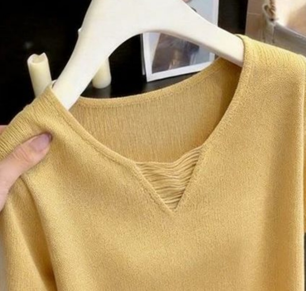 Hollow summer T-shirt France style sweater for women