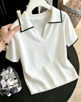 Light summer sweater France style T-shirt for women