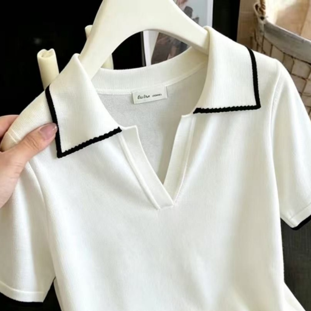Light summer sweater France style T-shirt for women