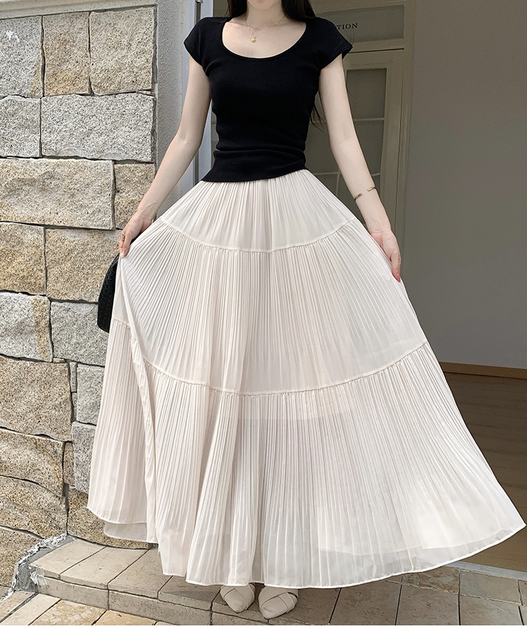 Purple cake long dress A-line large yard skirt for women