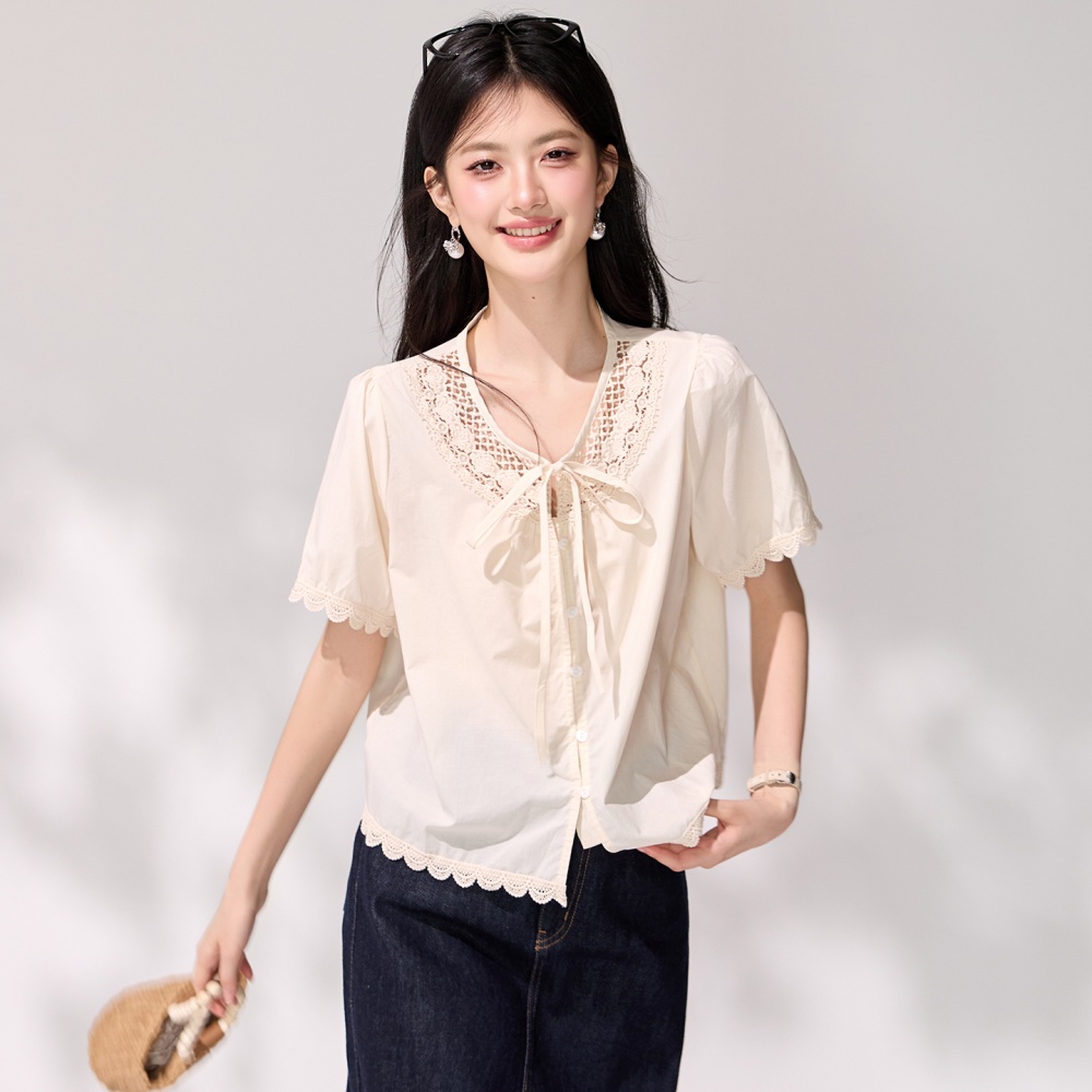 France style tender shirt summer small shirt