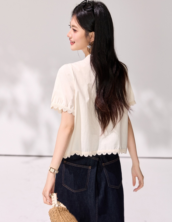 France style tender shirt summer small shirt