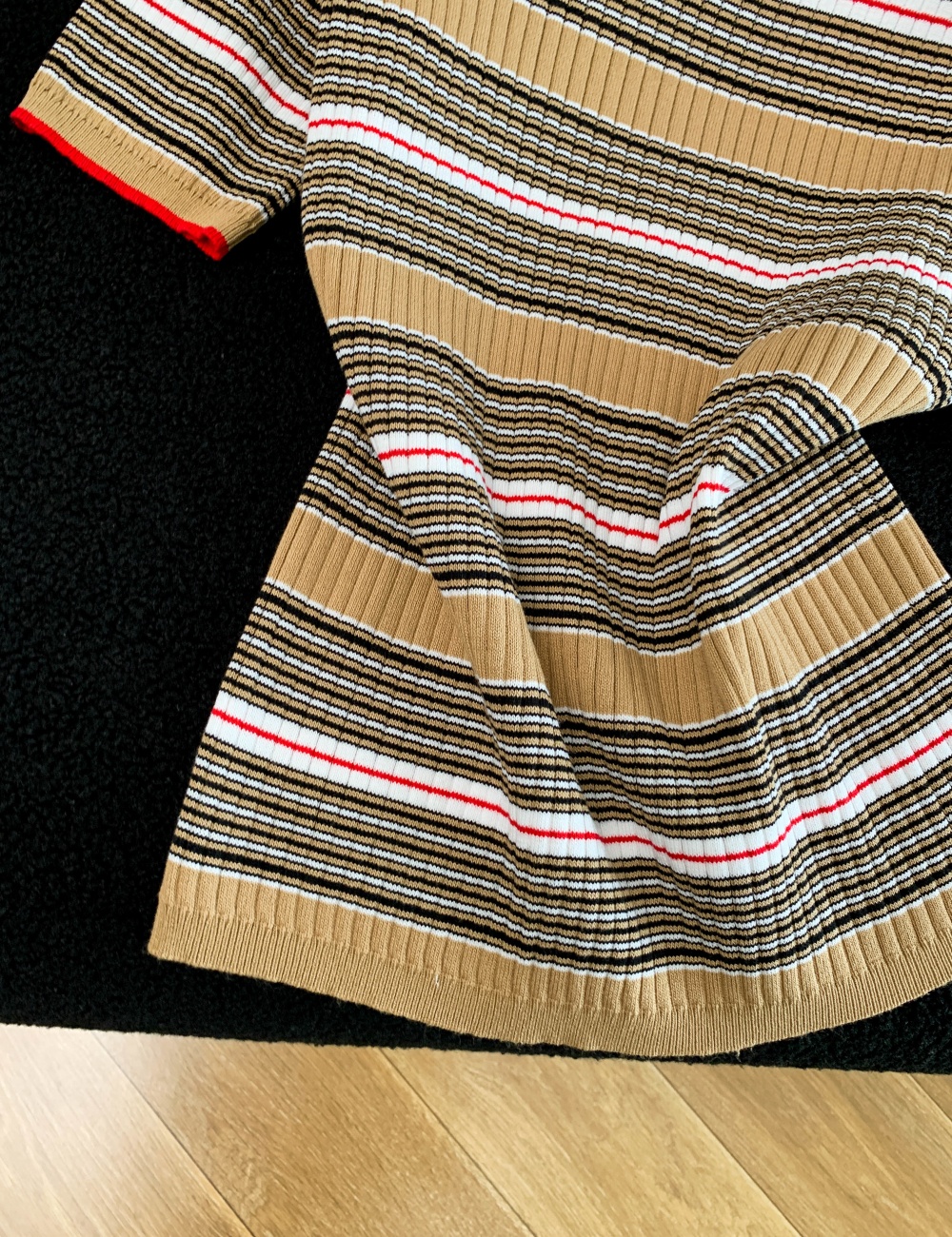 All-match slim tops thin round neck sweater for women