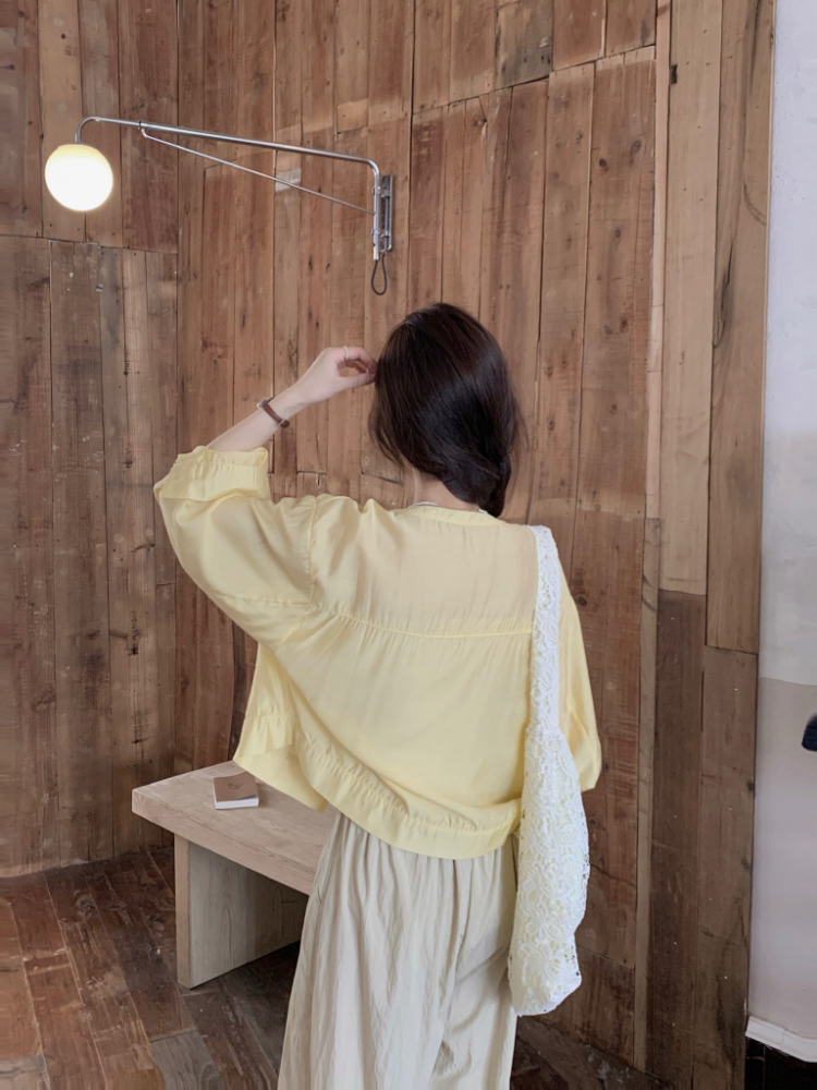 Long sleeve pure shirt all-match sunscreen coat