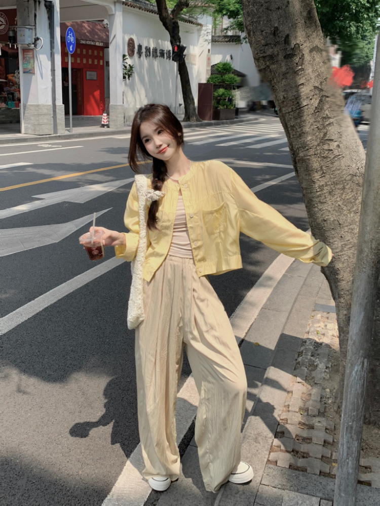 Long sleeve pure shirt all-match sunscreen coat