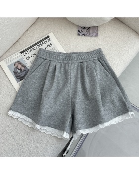 Lace slim casual pants Casual loose sweatpants for women