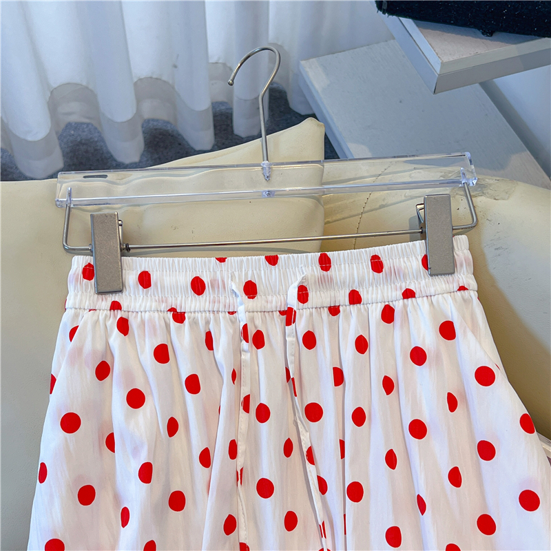 A-line summer bud skirt lady polka dot skirt for women