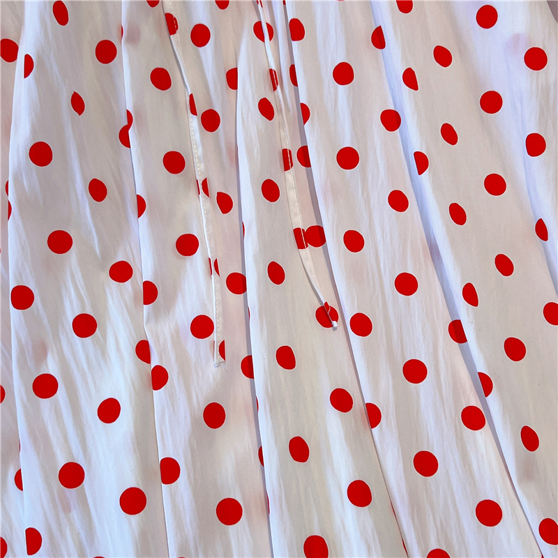A-line summer bud skirt lady polka dot skirt for women