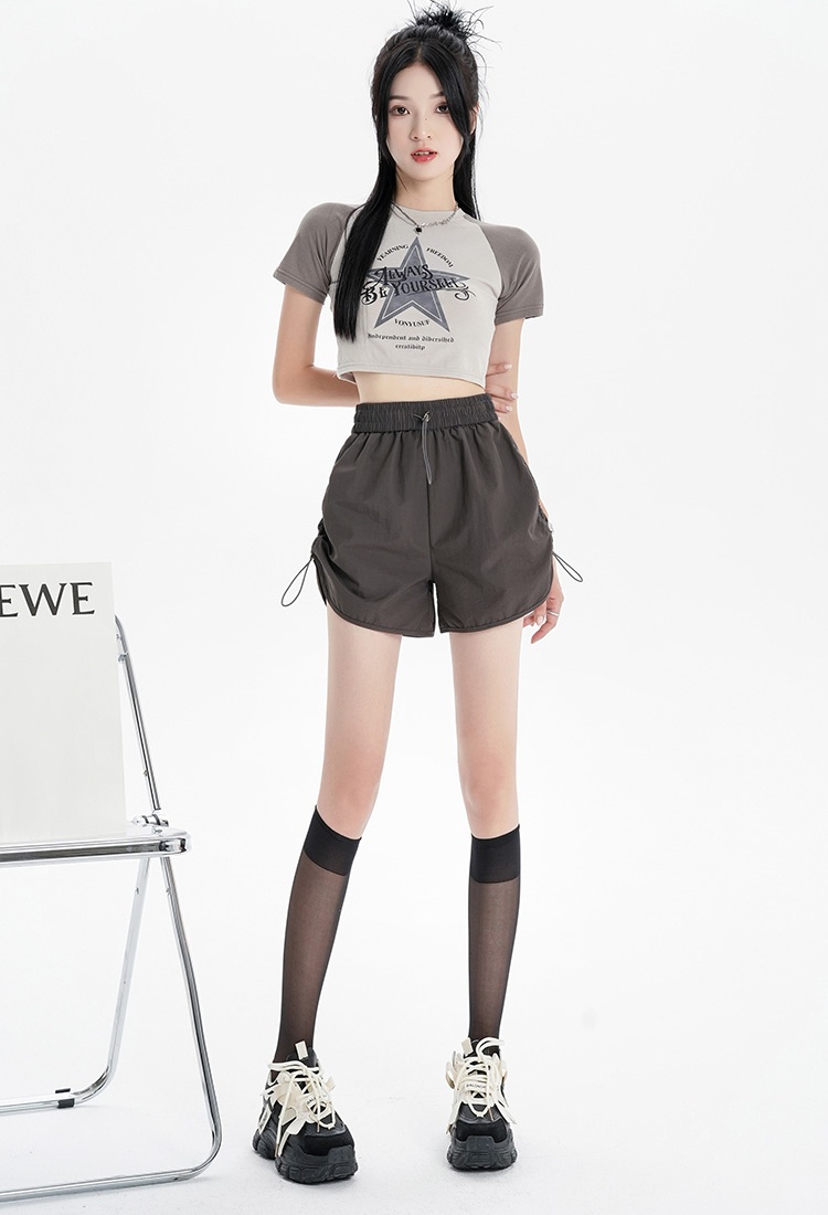 Wicking American style work clothing summer shorts for women