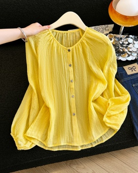 Thin summer shirt sunscreen small shirt for women