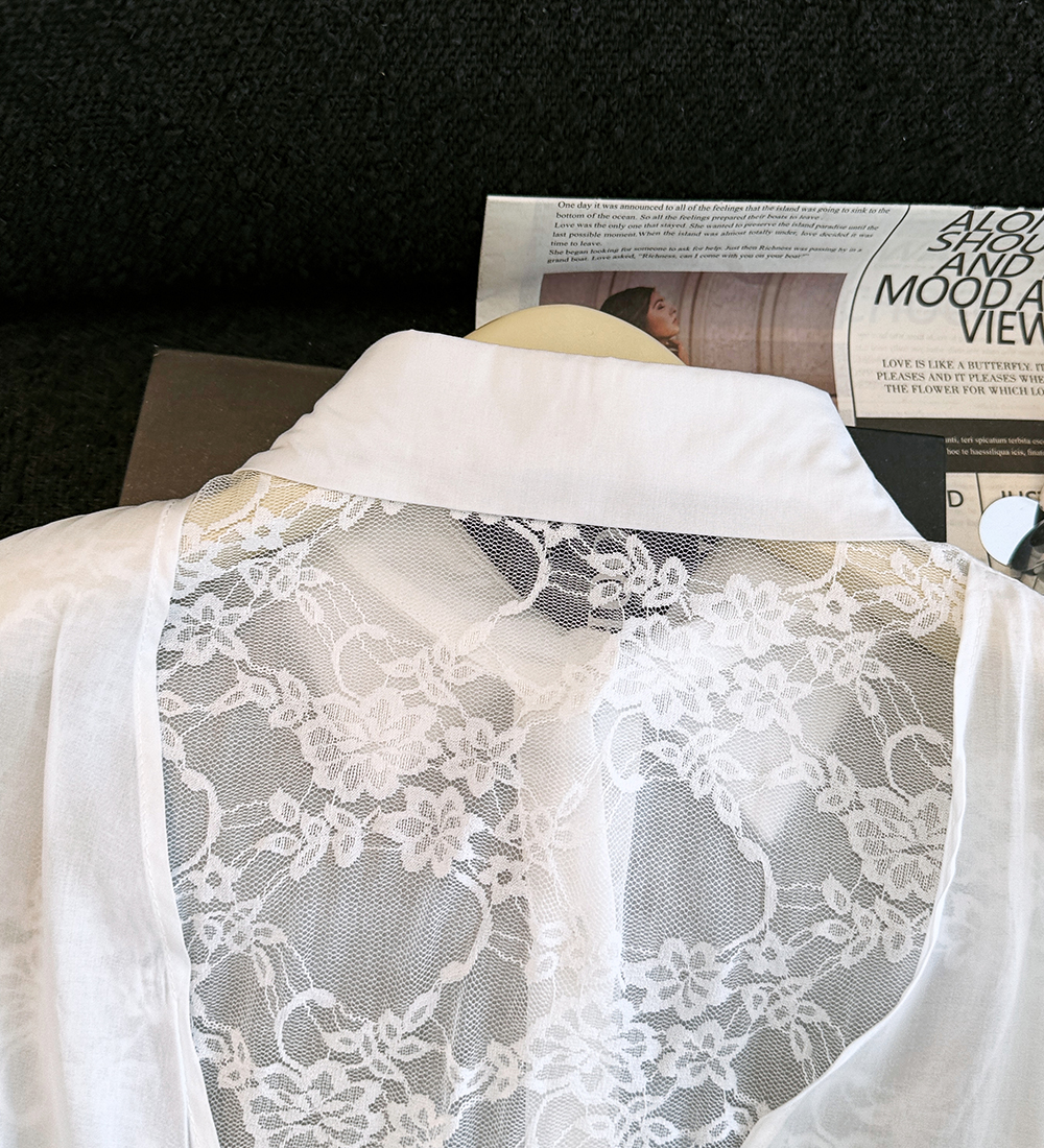 Halter Korean style splice niche sunscreen shirt