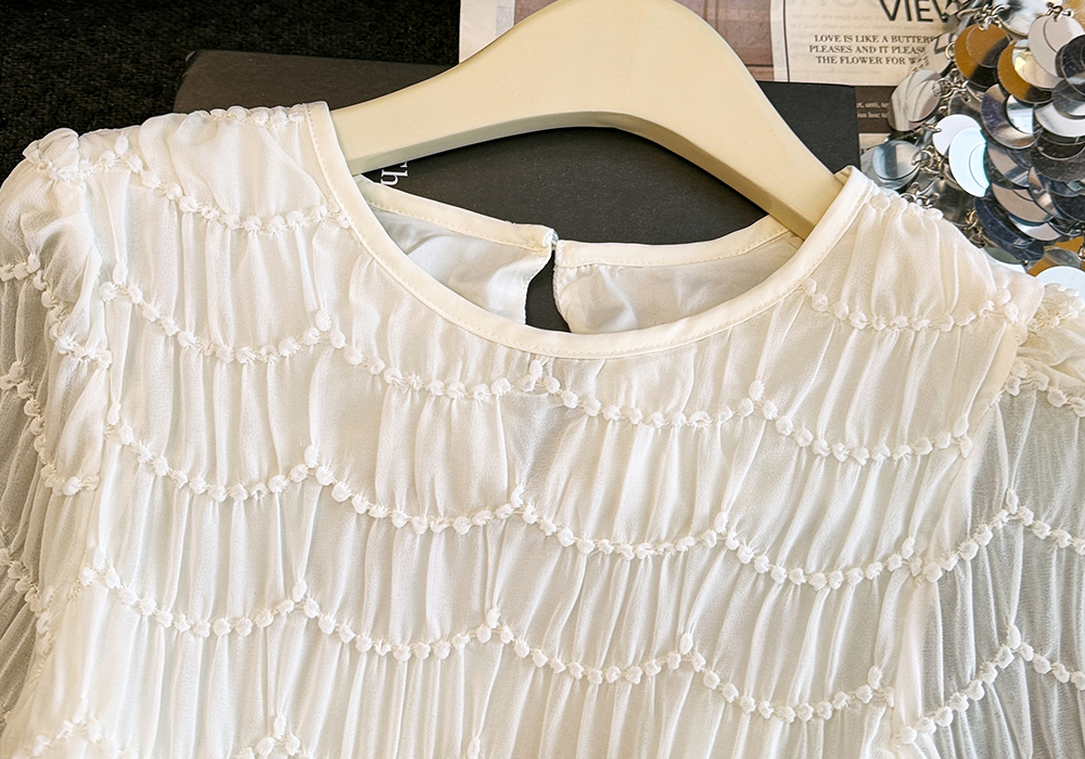 Summer loose tops round neck shirt for women