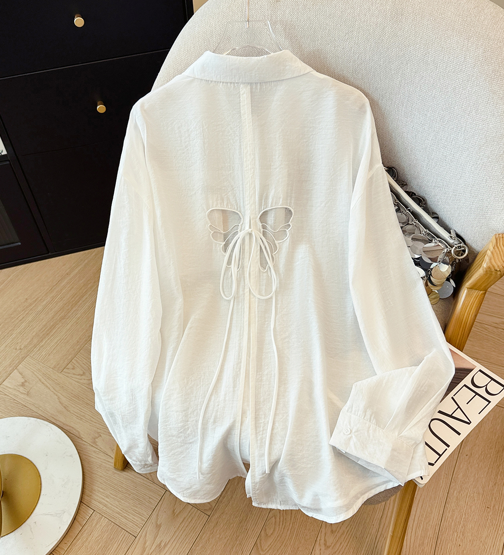 Sunscreen niche cardigan hollow thin coat