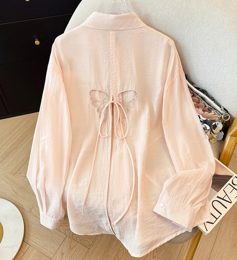 Sunscreen niche cardigan hollow thin coat