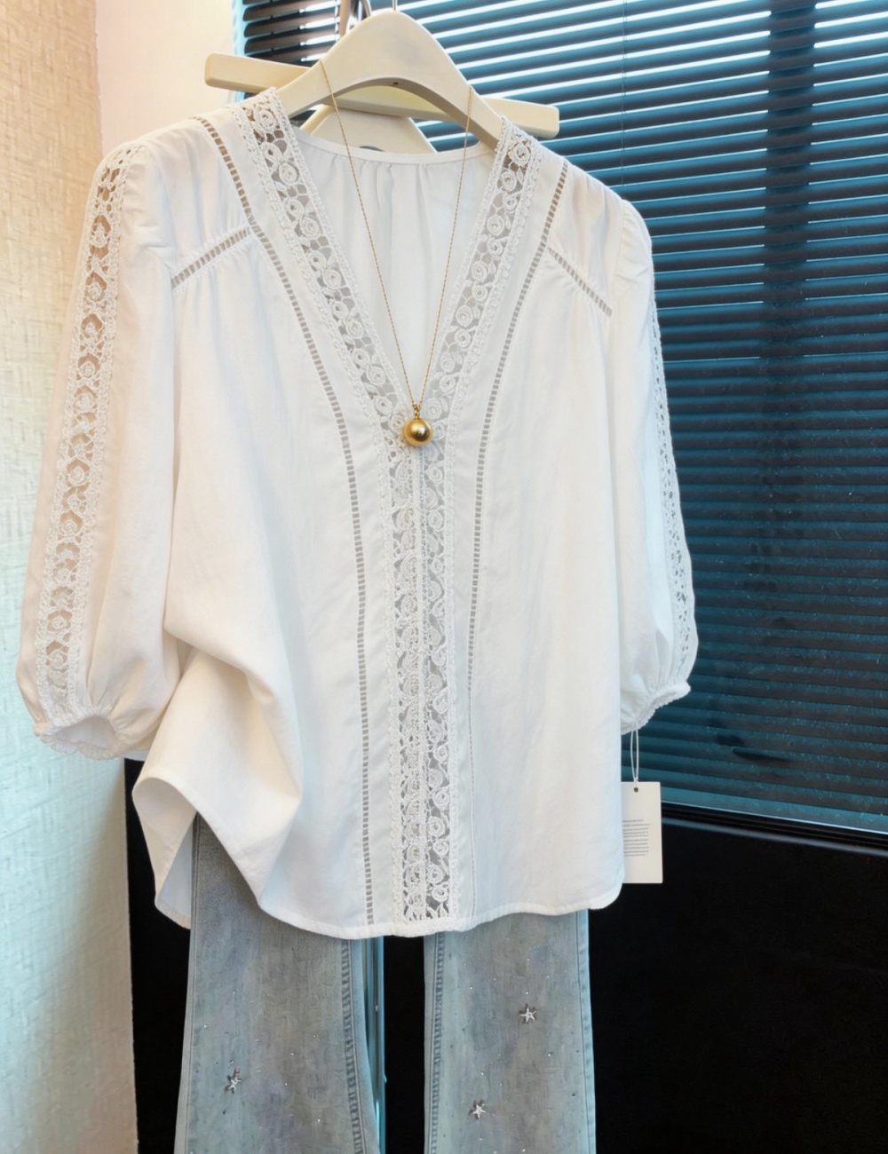Splice Korean style shirt summer tops for women