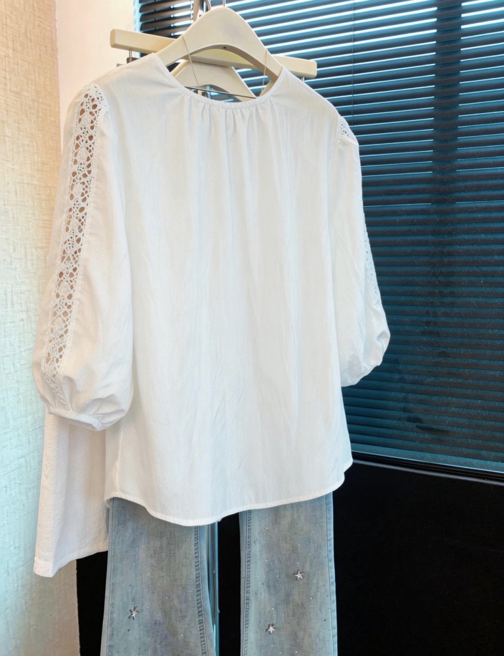 Splice Korean style shirt summer tops for women