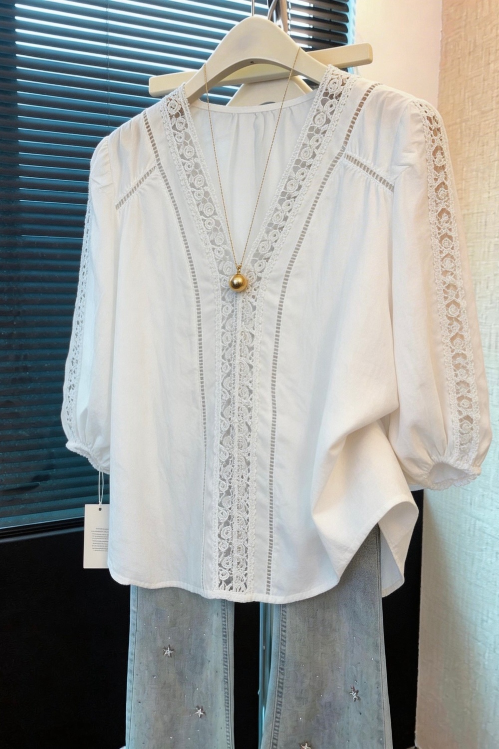 Splice Korean style shirt summer tops for women