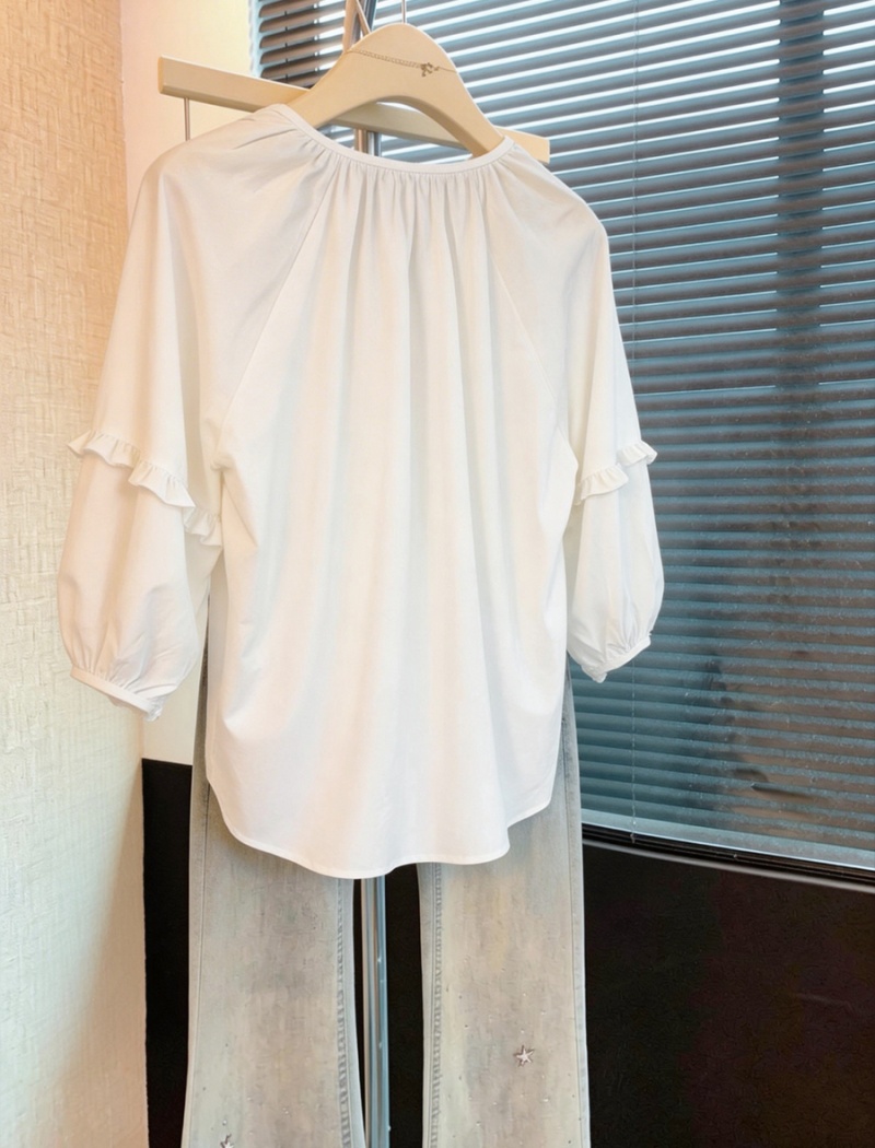 Summer Korean style small shirt short sleeve tops for women