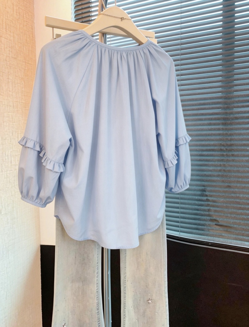 Summer Korean style small shirt short sleeve tops for women