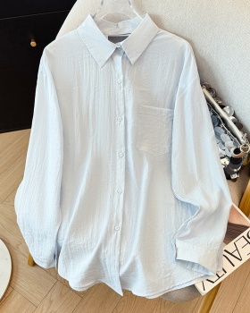 Niche thin sunscreen cardigan bow outside the ride tops