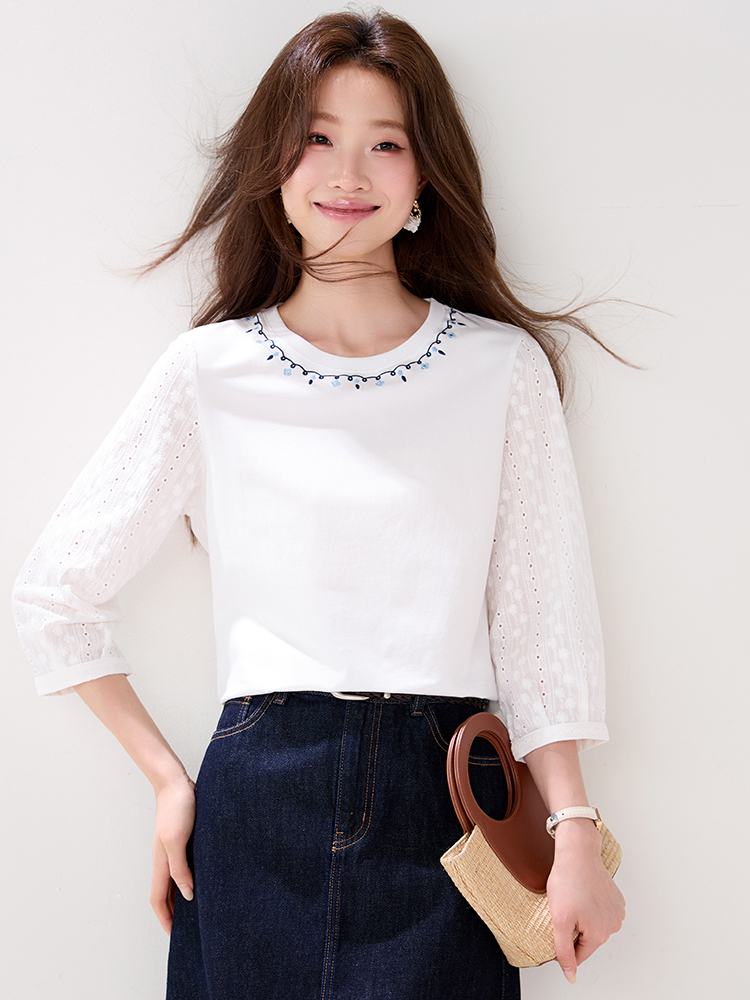 France style fashion small shirt pullover tops for women