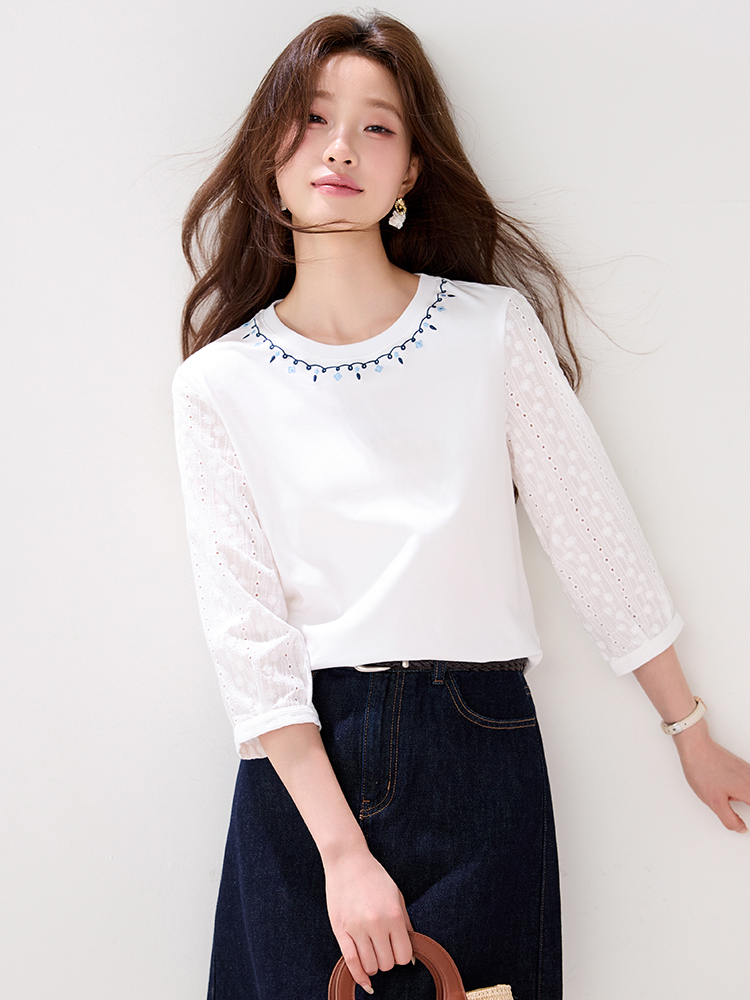 France style fashion small shirt pullover tops for women
