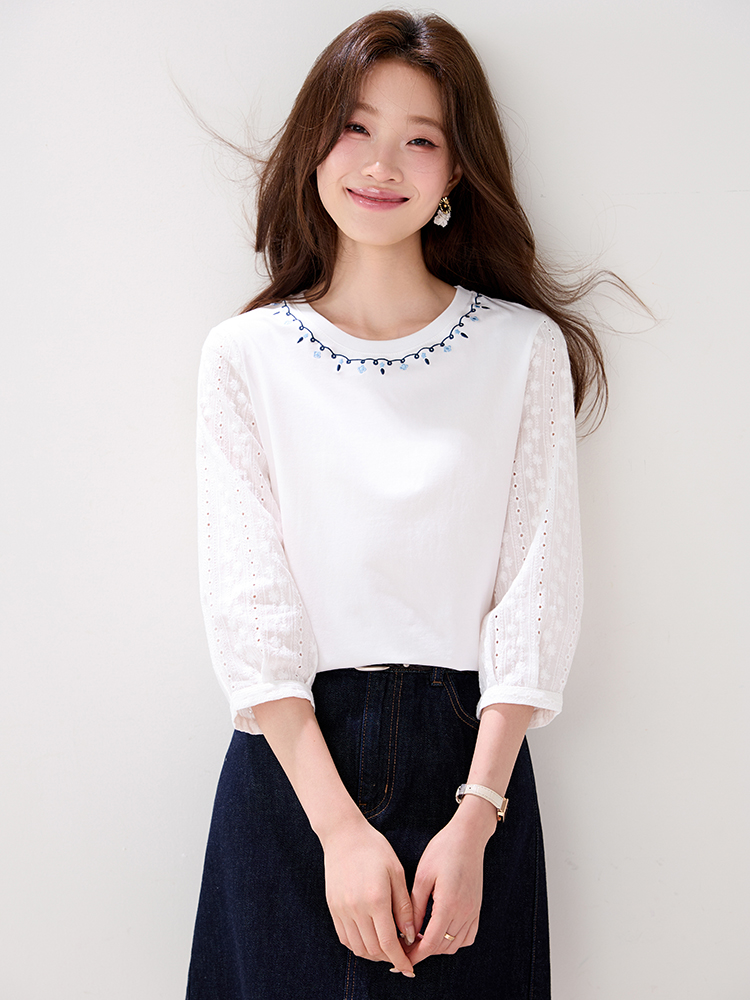 France style fashion small shirt pullover tops for women