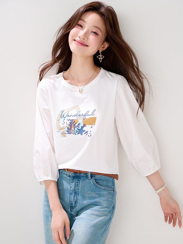 Summer shirt pullover T-shirt for women