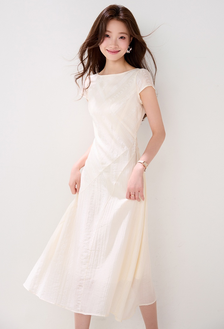 Apricot dress summer long dress for women