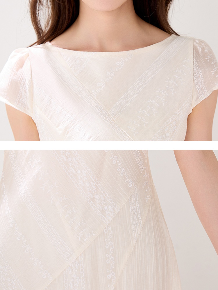 Apricot dress summer long dress for women