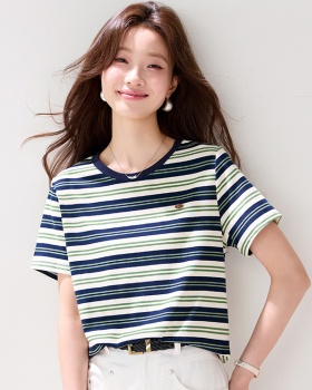Fresh fashion T-shirt summer pullover tops for women