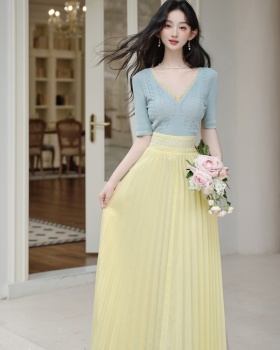 Retro vacation skirt 2pcs set