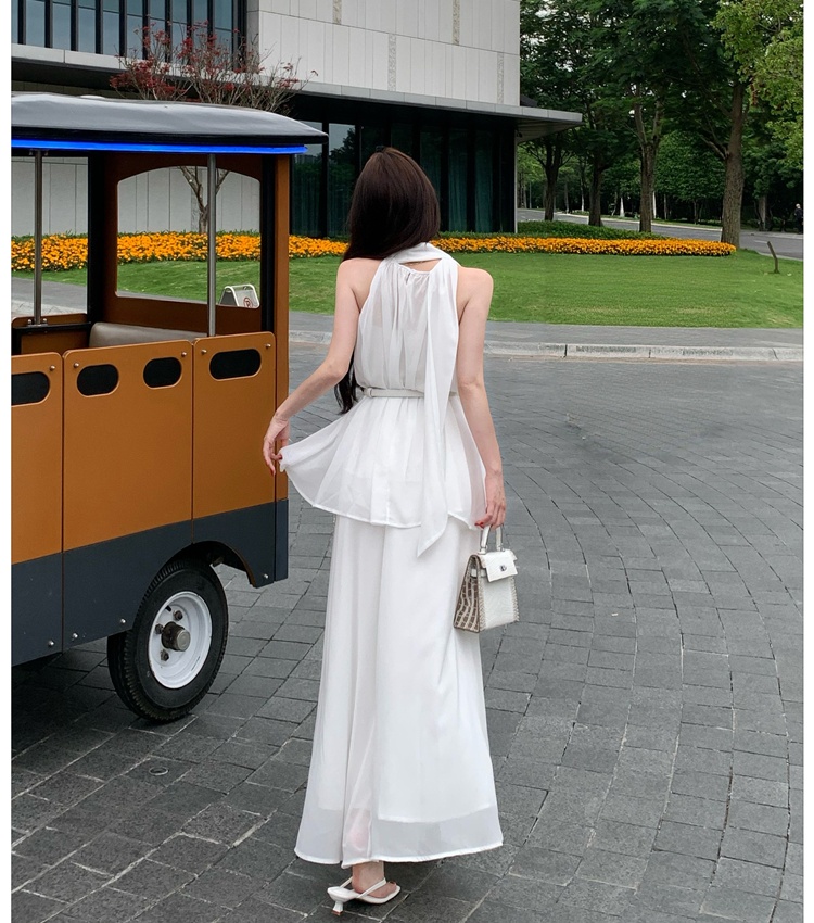 Tender long skirt slim tops 3pcs set for women