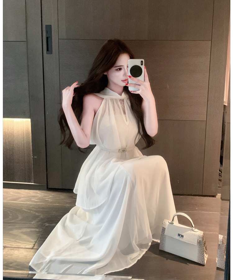 Tender long skirt slim tops 3pcs set for women